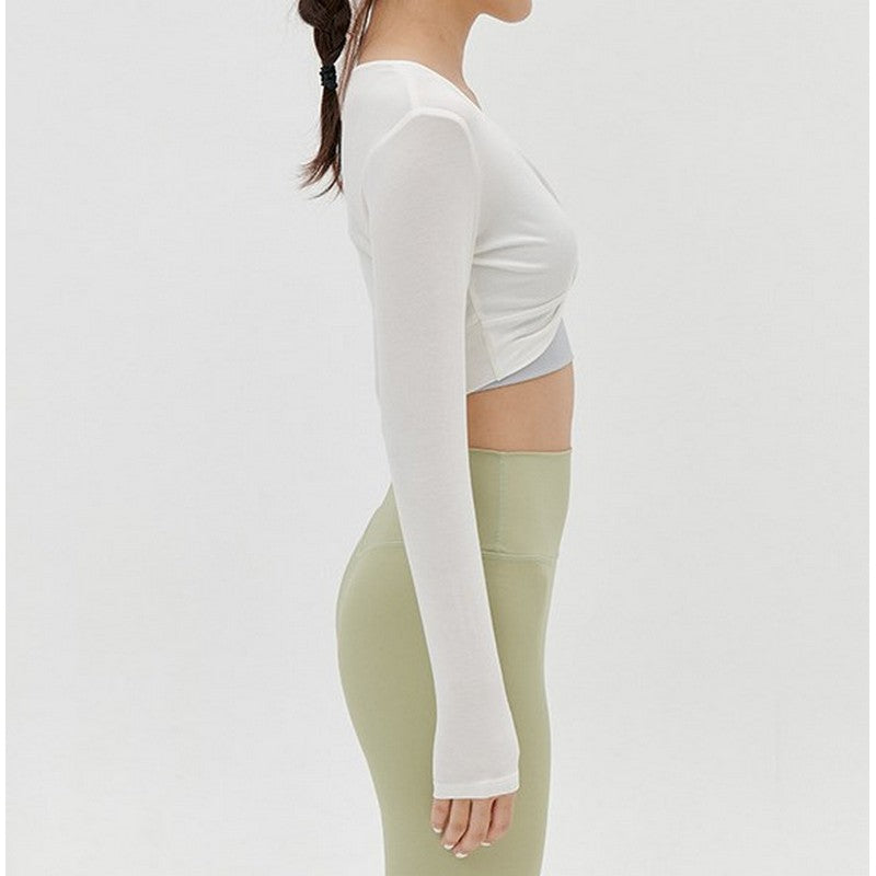 Front twist yoga top 2257