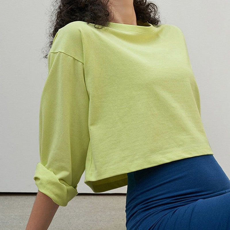 Drop shoulder relaxed long sleeve 2217