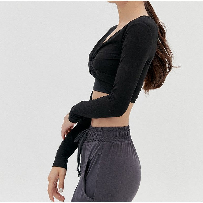 Front twist yoga top 2257