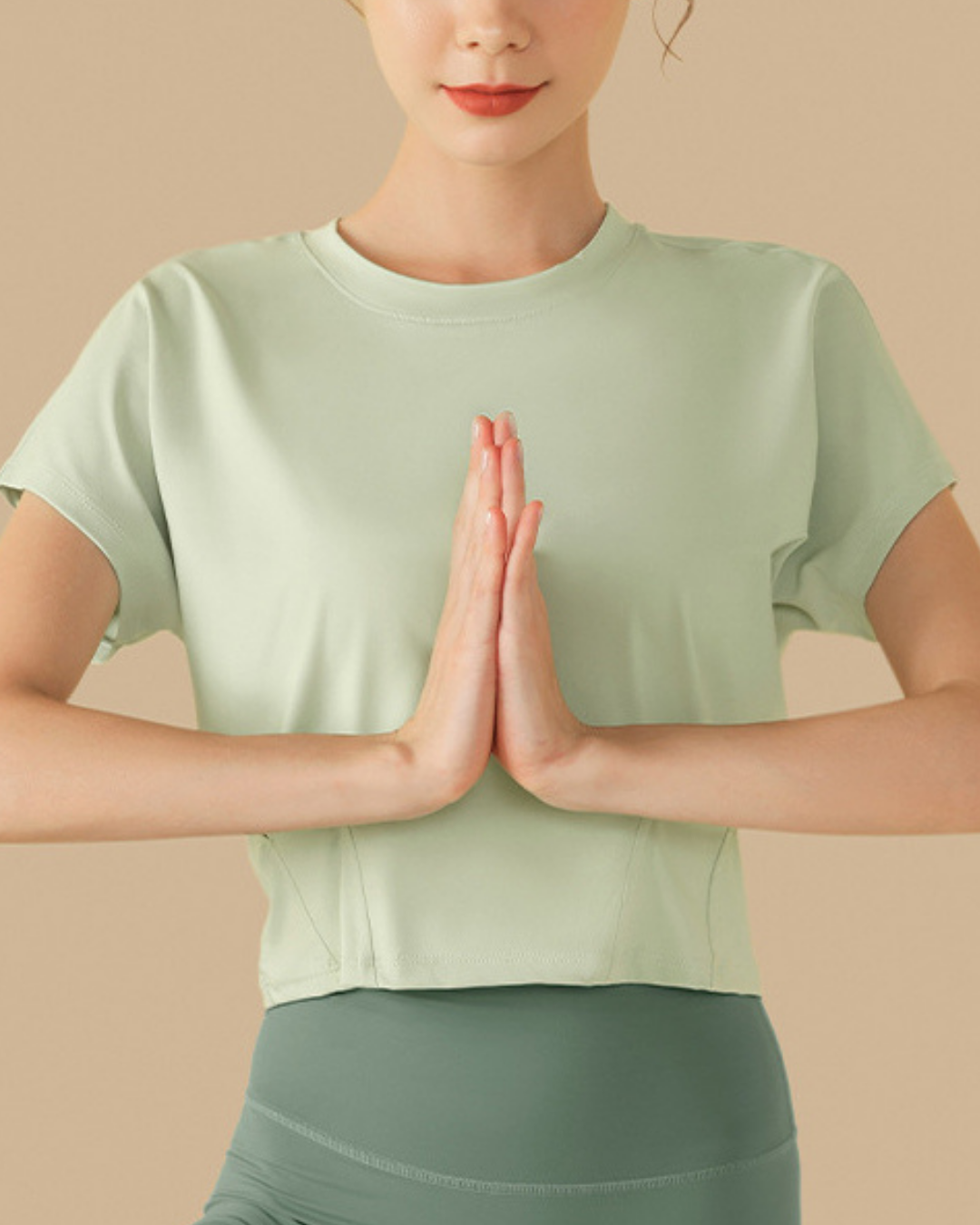 ウエストタッククロップドカットソー 3011