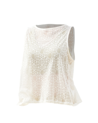 Botanical jacquard craft tank 2570
