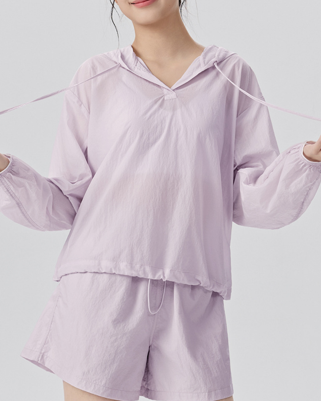 UPF50+エアリーフーディー 3976