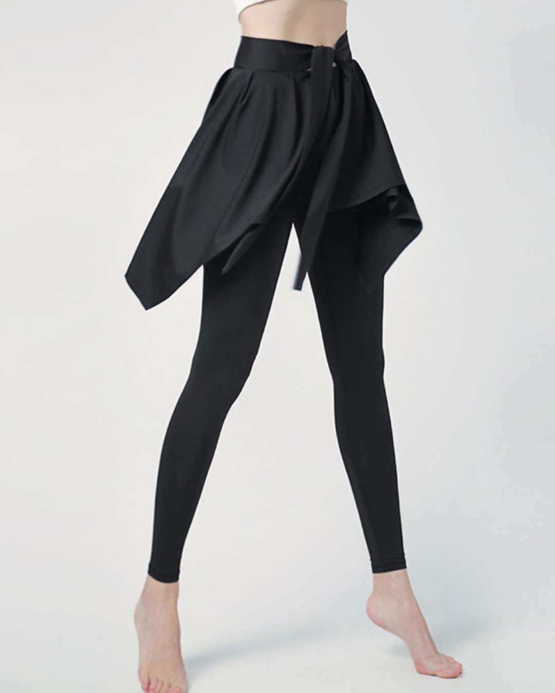 クールカラーラップスカートヨガレギンス 3214