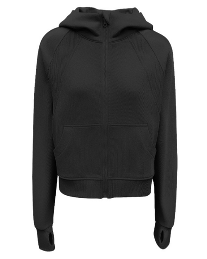 サムホールラグランスリーブスウェットパーカー 3941