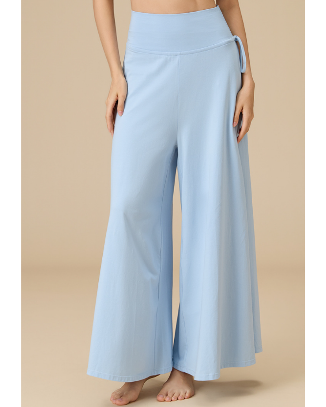 サイドスリットワイドフレアパンツ 3914