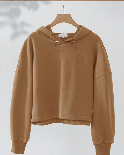 ストレッチリラックスクロップドフーディ 3952