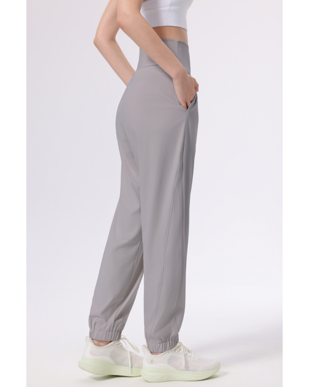 ニュアンスカラーギャザーアンクルヨガパンツ 3944