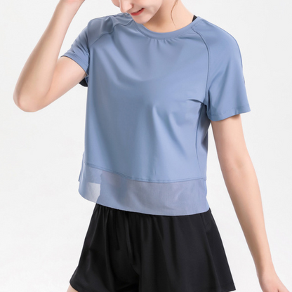 Cropped tulle T-shirt 2733