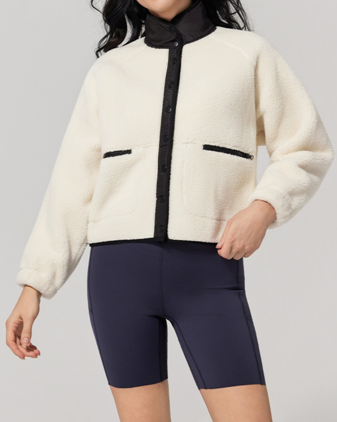 パイピングショートボアジャケット 3936