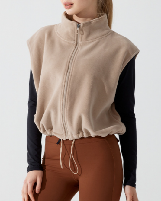 スタンドカラーウォームドロストベスト 3928