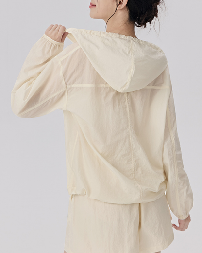 UPF50+エアリーフーディー 3976