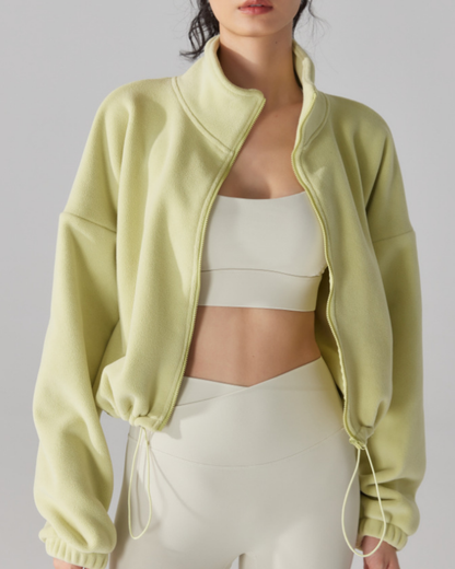 スタンドカラードロストウォームジップジャケット 3919