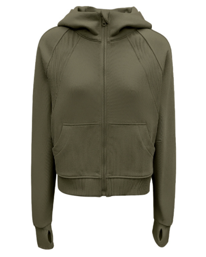 サムホールラグランスリーブスウェットパーカー 3941