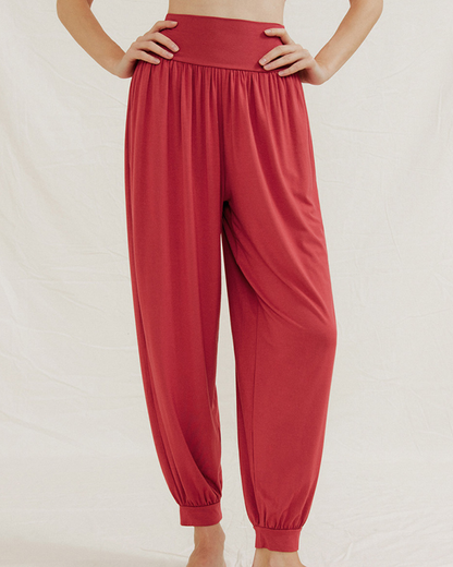 ニュアンスカラーリラックスアラジンパンツ 3966