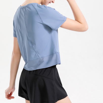 Cropped tulle T-shirt 2733