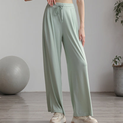 UV cut slit drape wide pants 3083