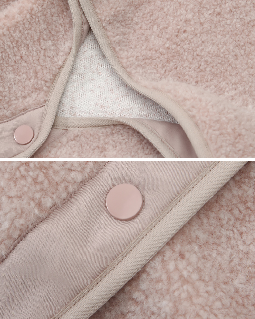 くすみハーフボタンボアヨガジャケット 3942