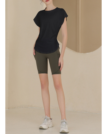 Waist squeeze French sleeve T 2517