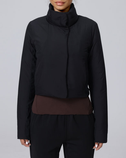 スタンドカラーサイドリブパデットジャケット 3932