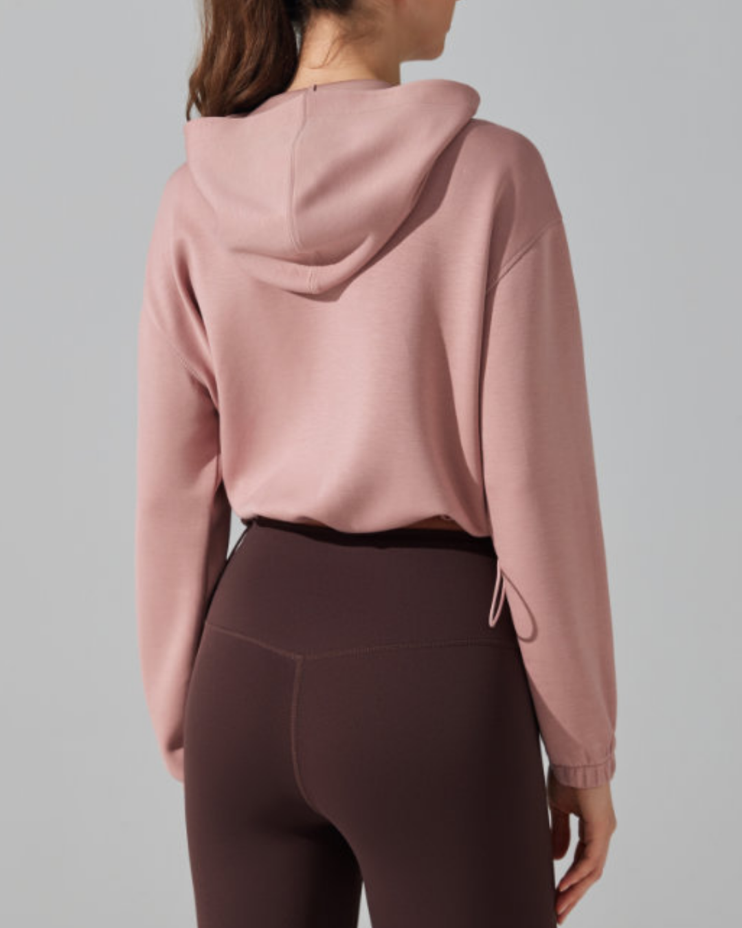 ウエストドロストストレッチジップフーディー 3918