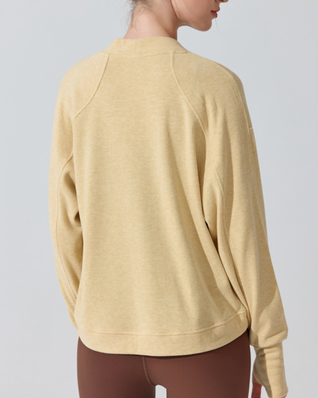 ノーカラーラウンドカットカーディガン 3917