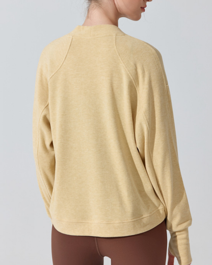 ノーカラーラウンドカットカーディガン 3917