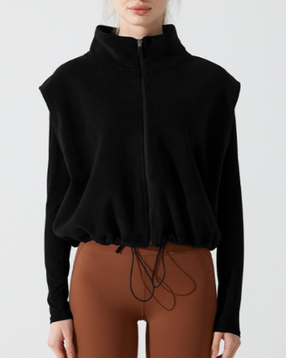 スタンドカラーウォームドロストベスト 3928