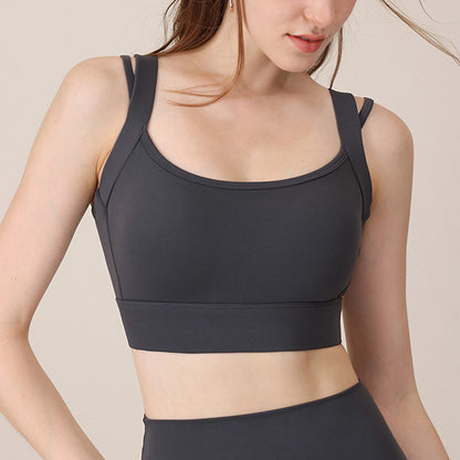 Cross strap yoga bra top 2918