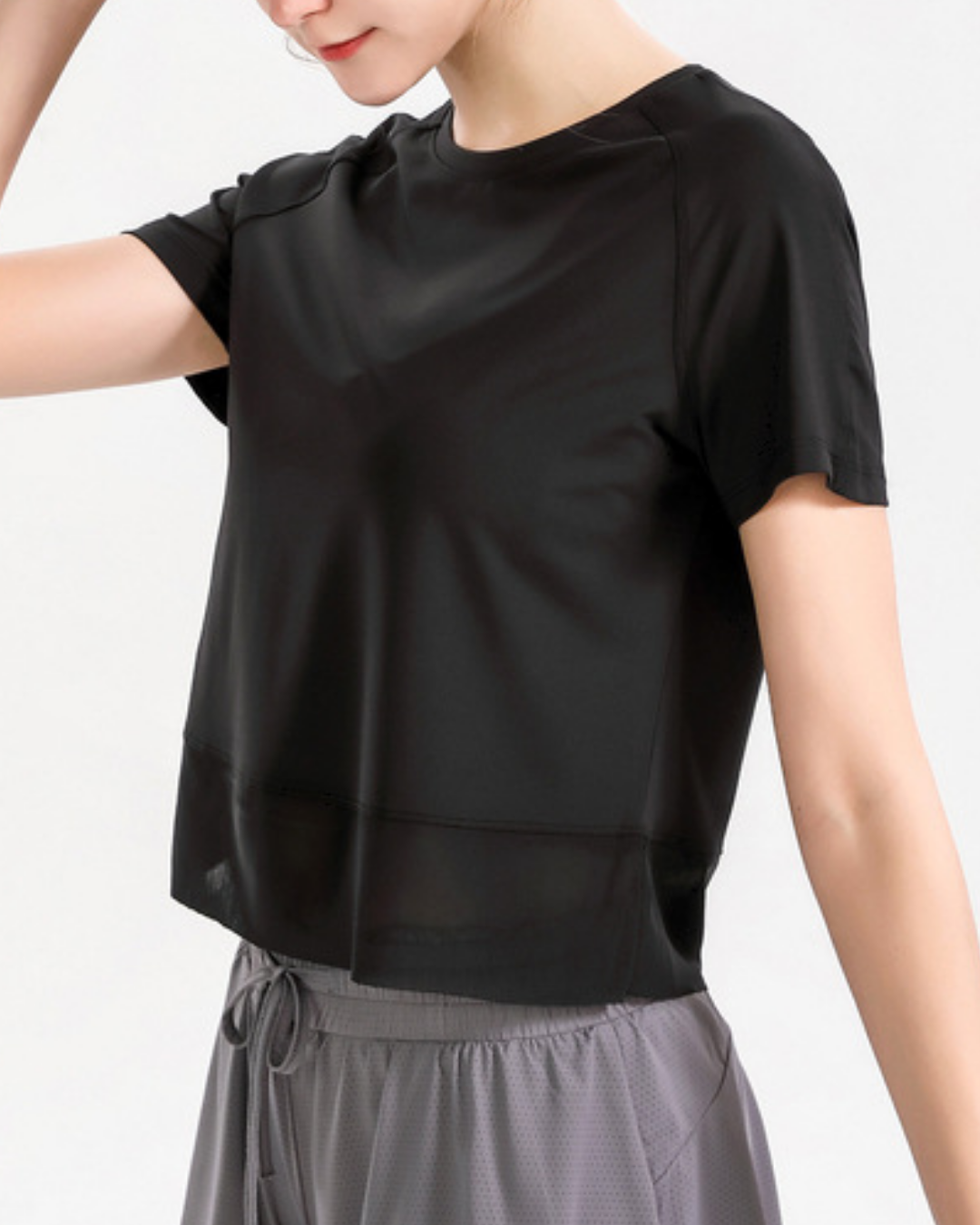 Cropped tulle T-shirt 2733