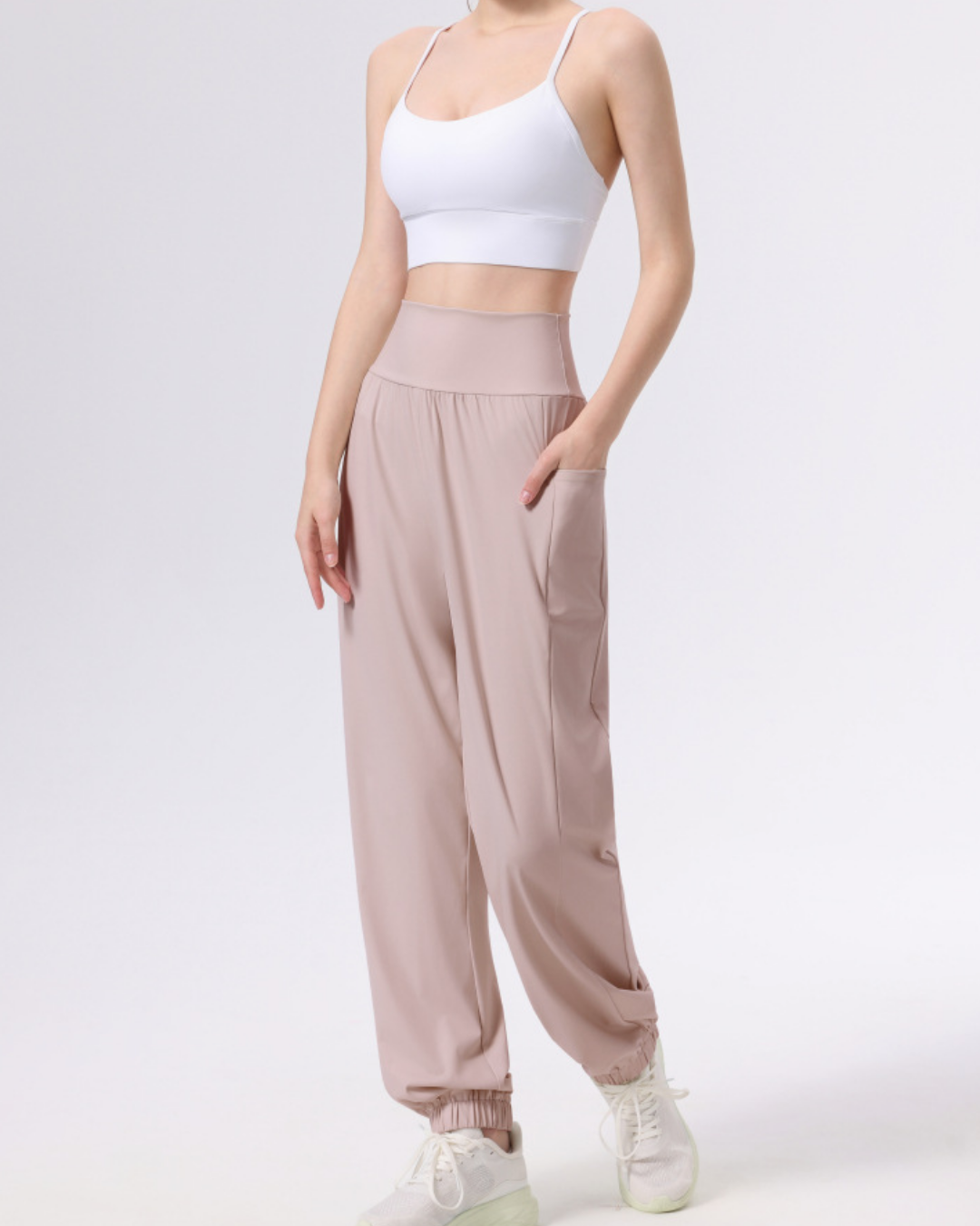 ニュアンスカラードレープジョガーパンツ 3946