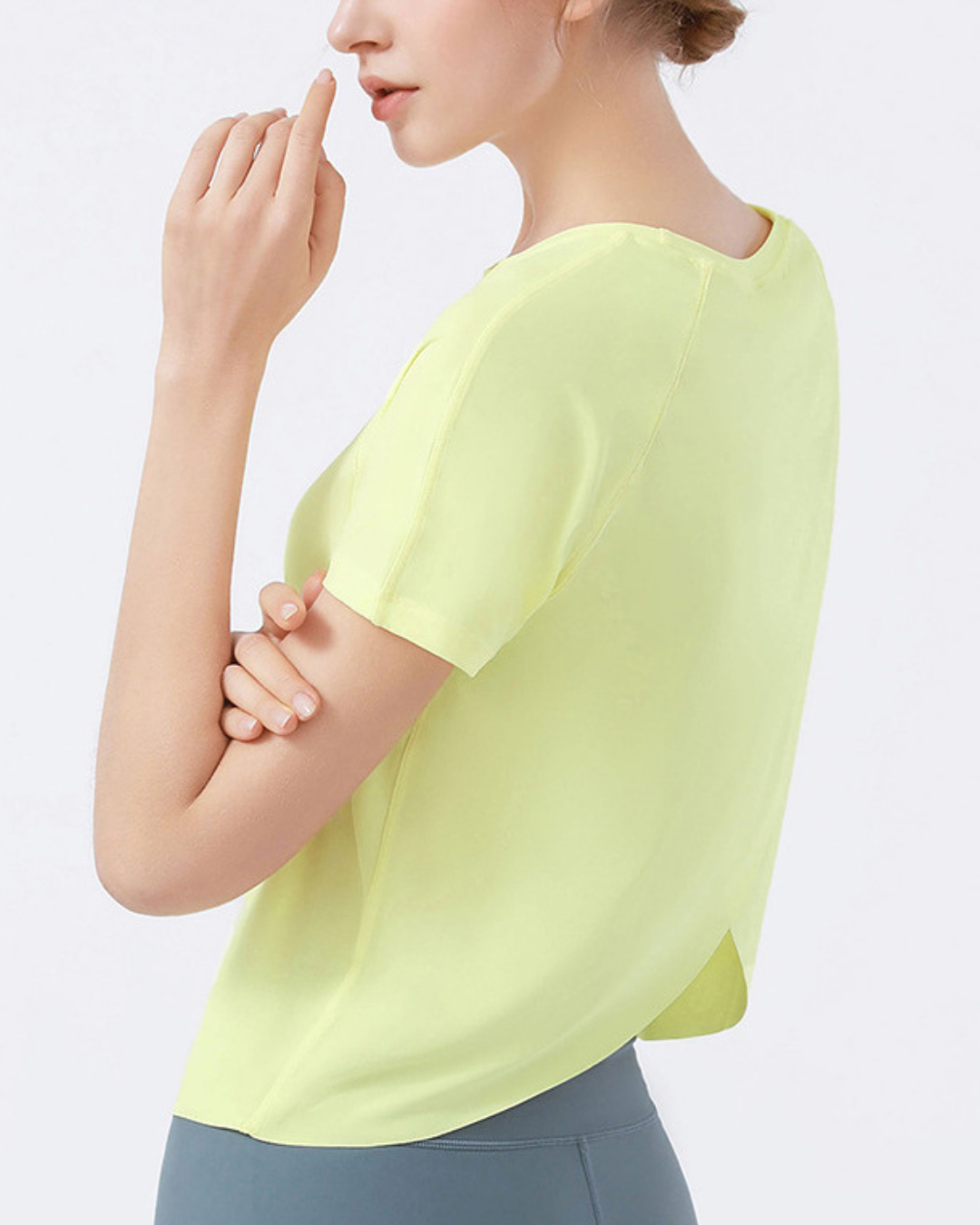 ラップバックヨガTシャツ 3156