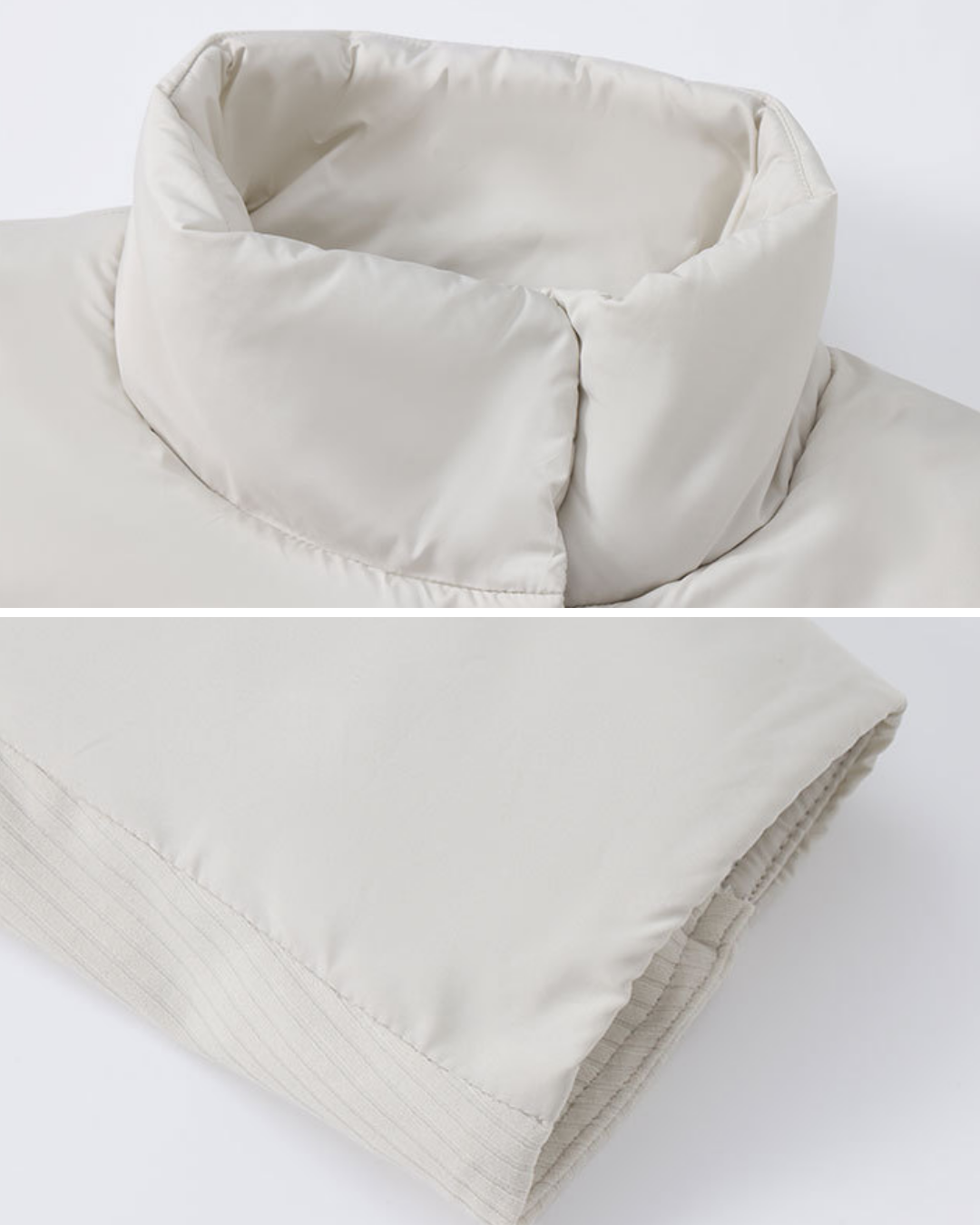 スタンドカラーサイドリブパデットジャケット 3932