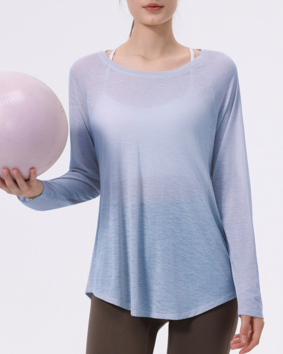 バックシャンエアリーシアーカットソー 3954