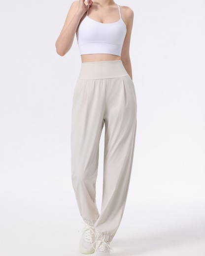 ニュアンスカラーギャザーアンクルヨガパンツ 3944