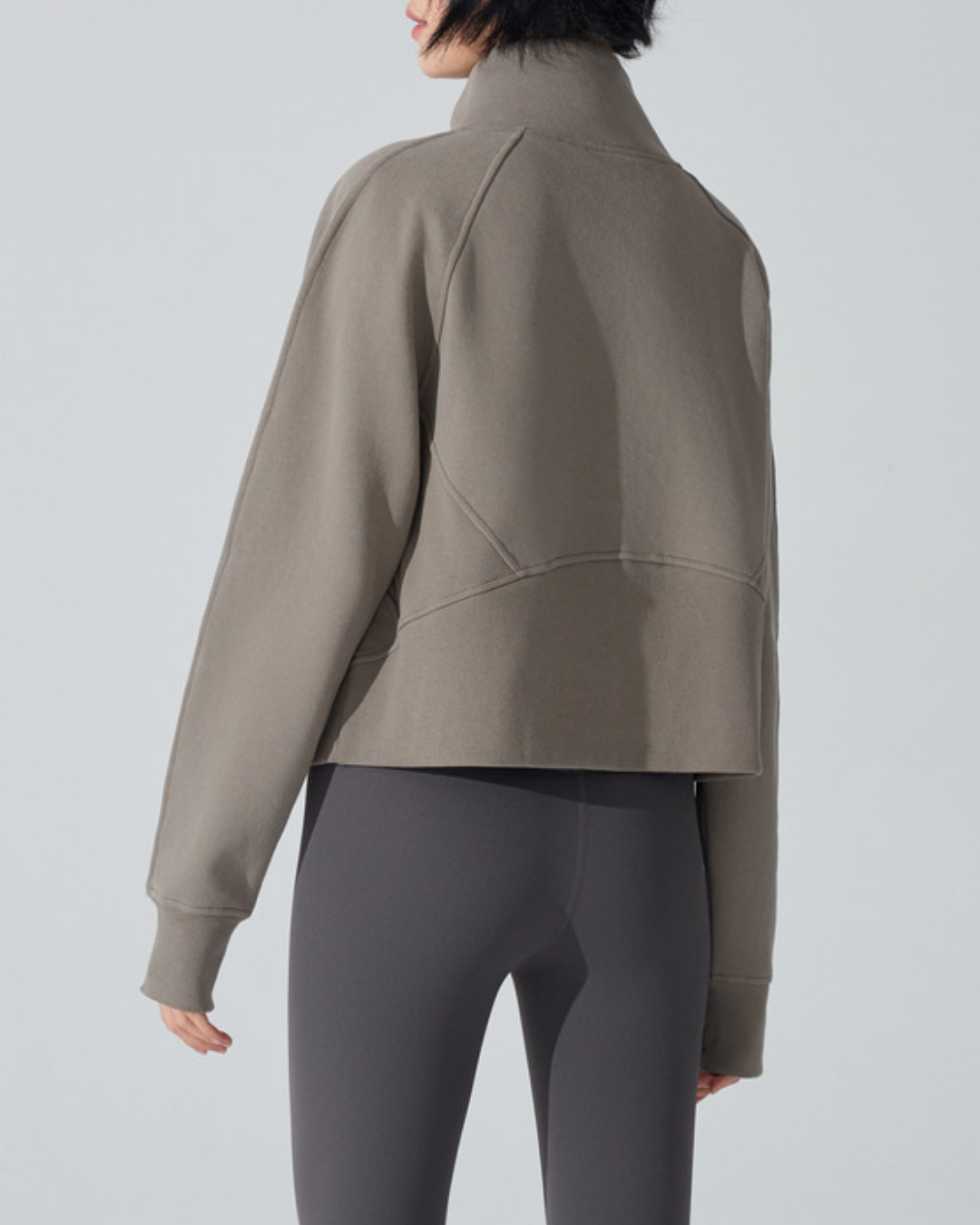 スタンドカラーハーフジッププルオーバー 3953