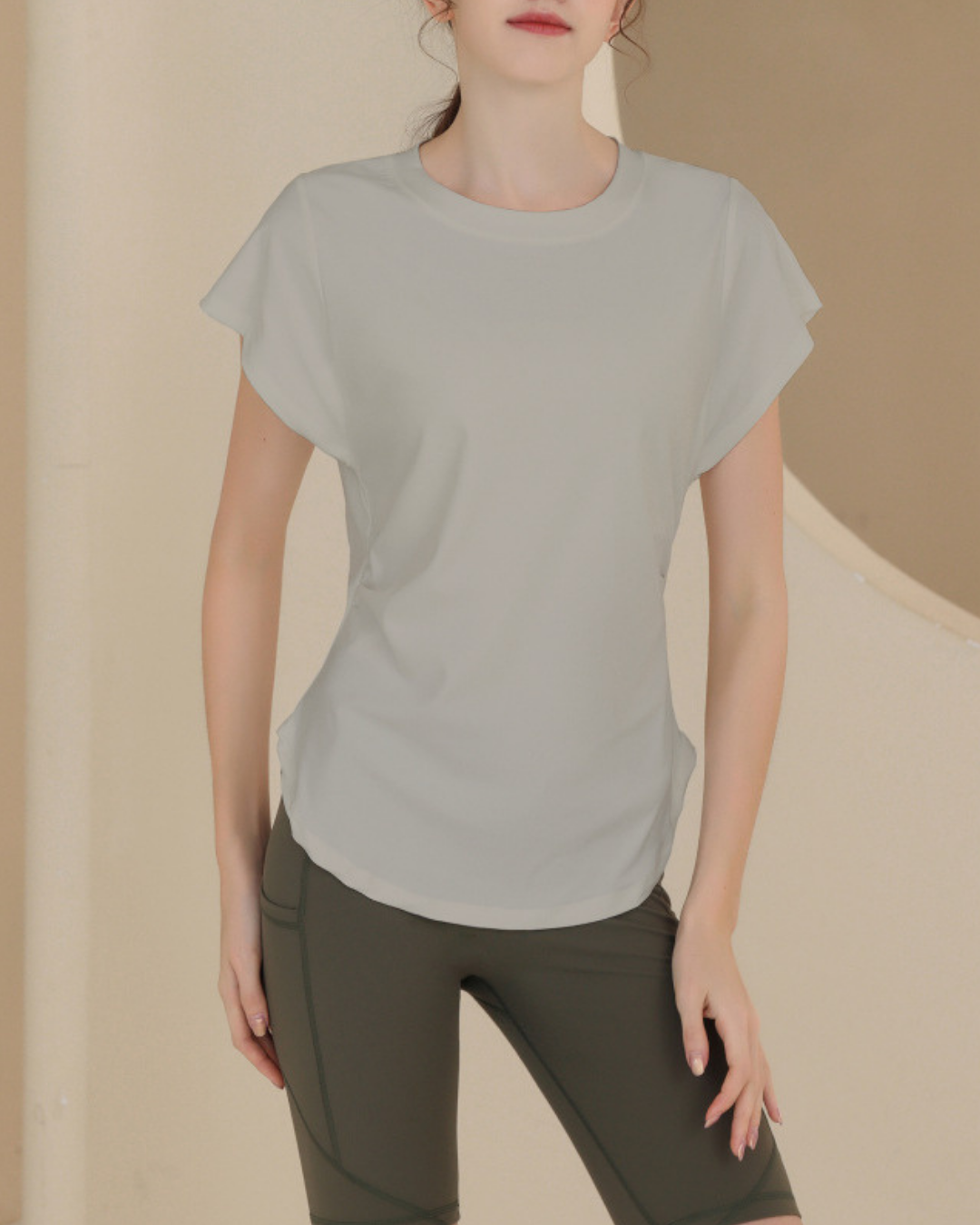Waist squeeze French sleeve T 2517
