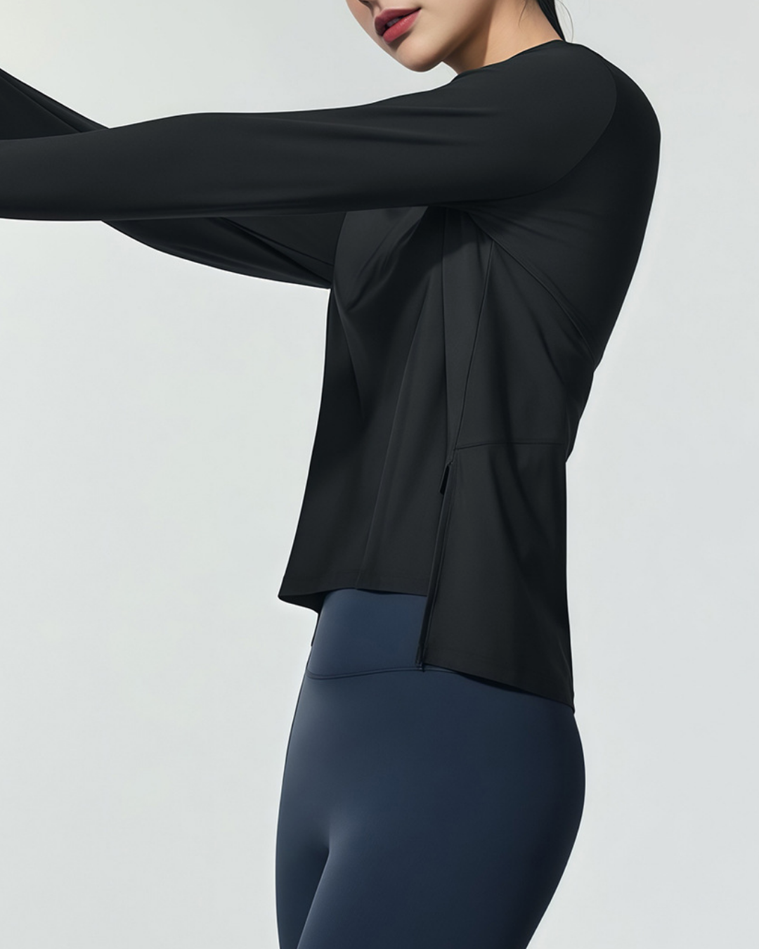 ヴェールサイドスリットボートネックカットソー 3943