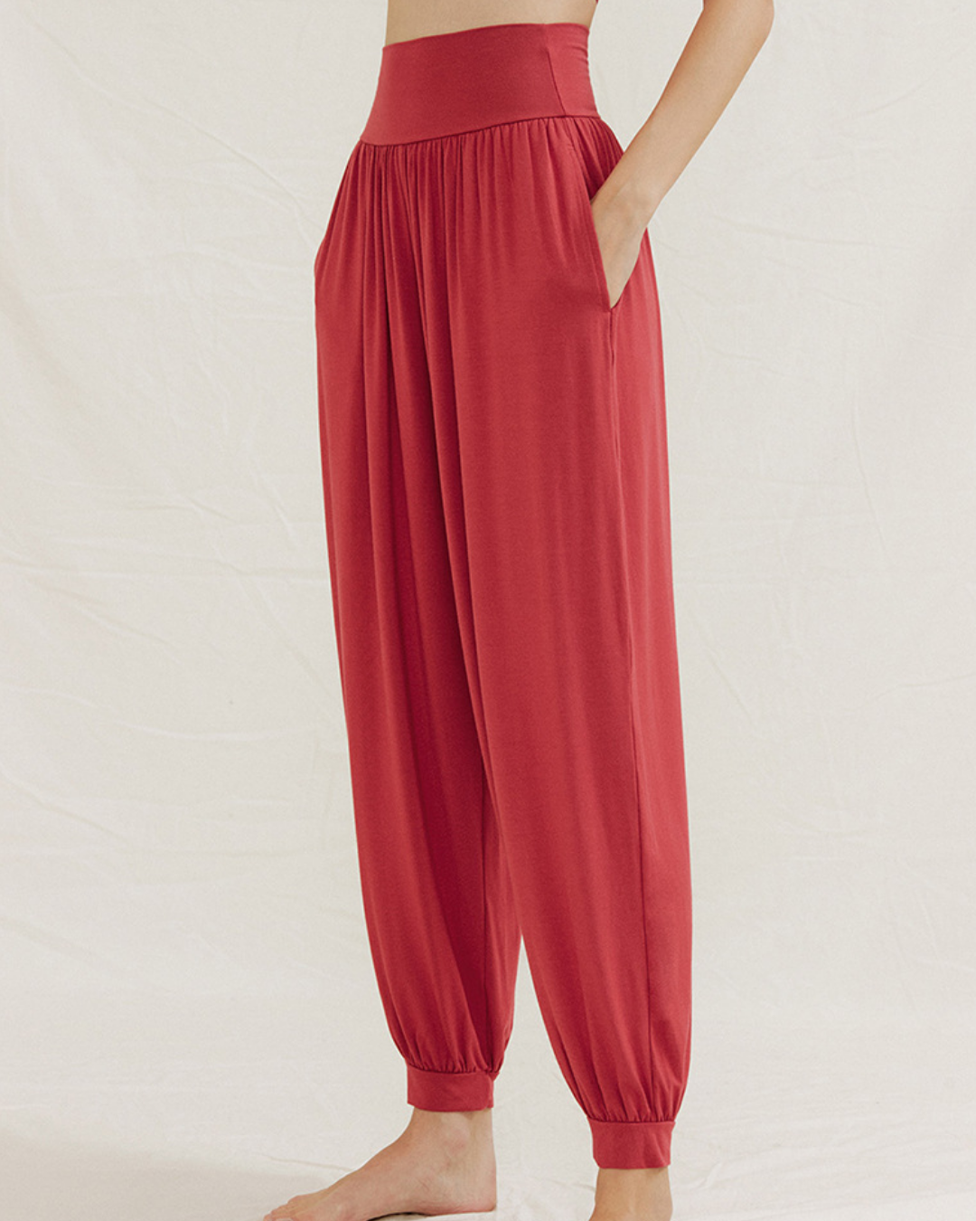 ニュアンスカラーリラックスアラジンパンツ 3966