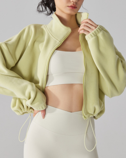 スタンドカラードロストウォームジップジャケット 3919