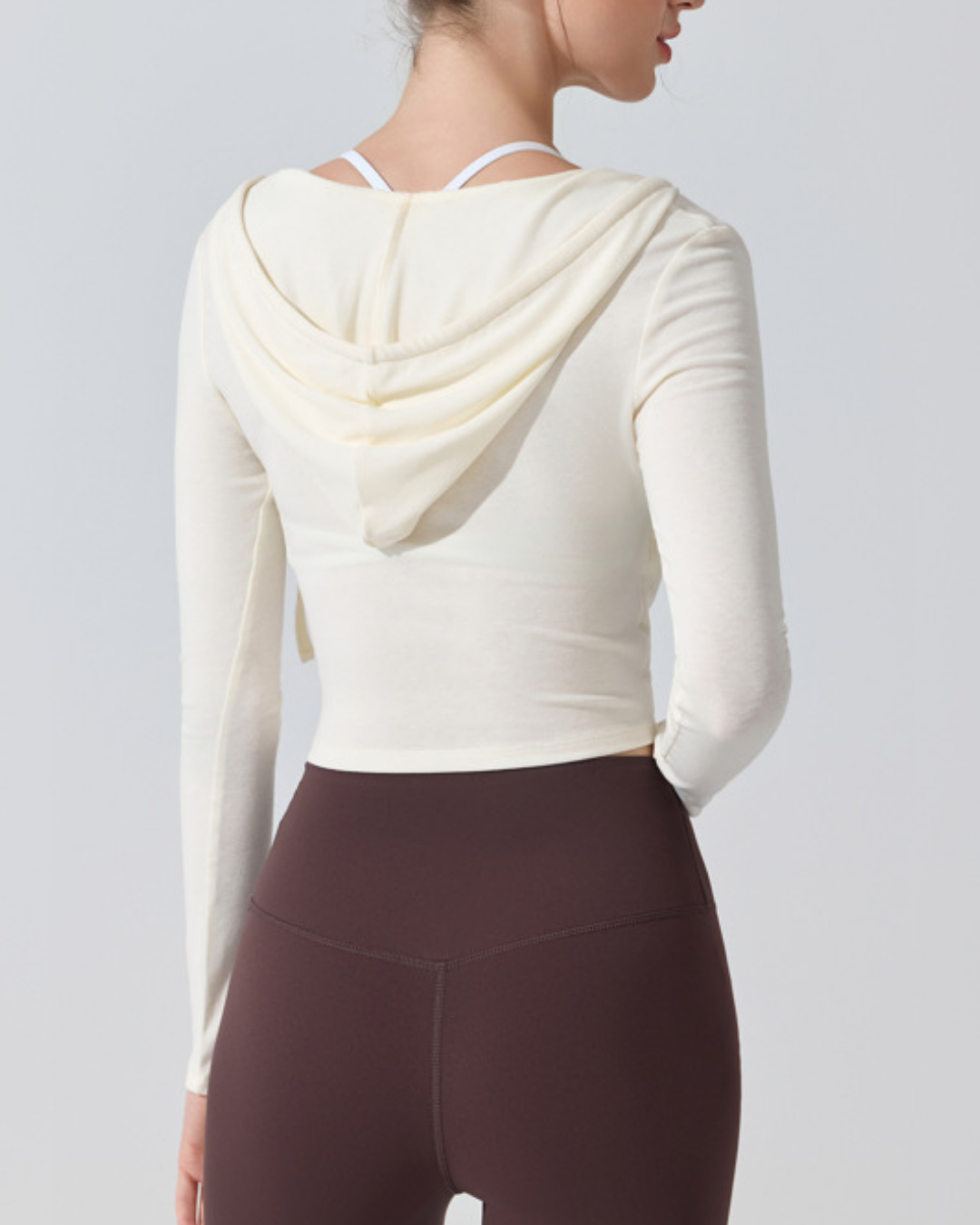 サイドギャザーカシュクールフーディー 3948