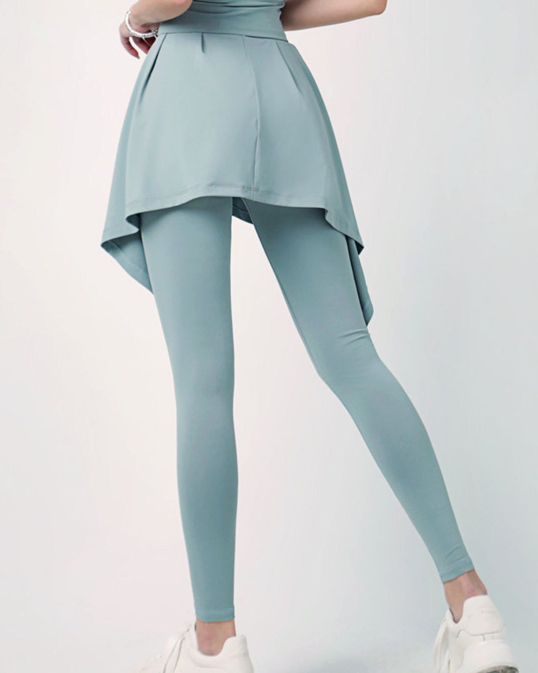 クールカラーラップスカートヨガレギンス 3214