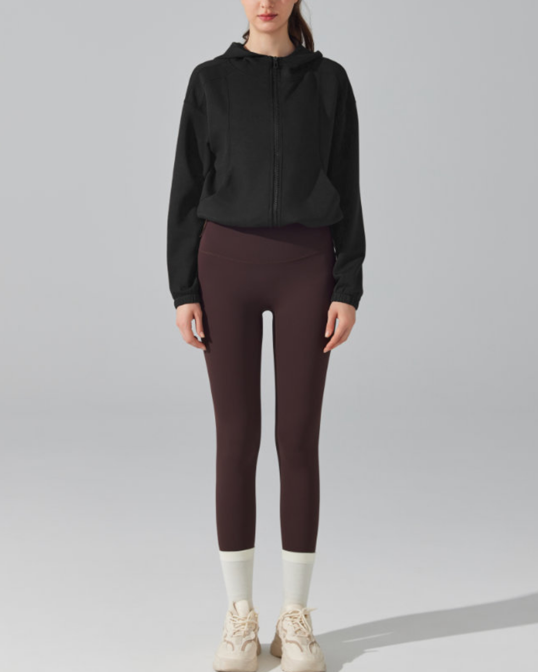 ウエストドロストストレッチジップフーディー 3918