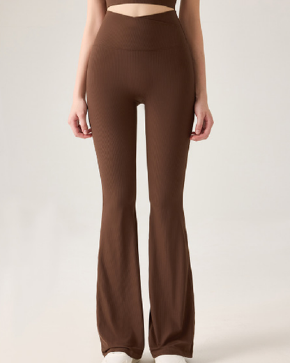 リブフレアパンツ 3879