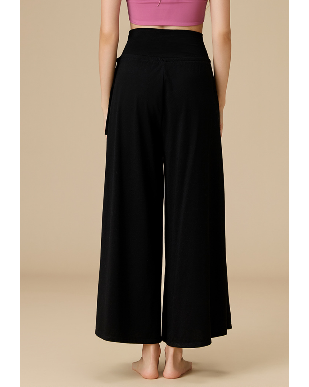 サイドスリットワイドフレアパンツ 3914