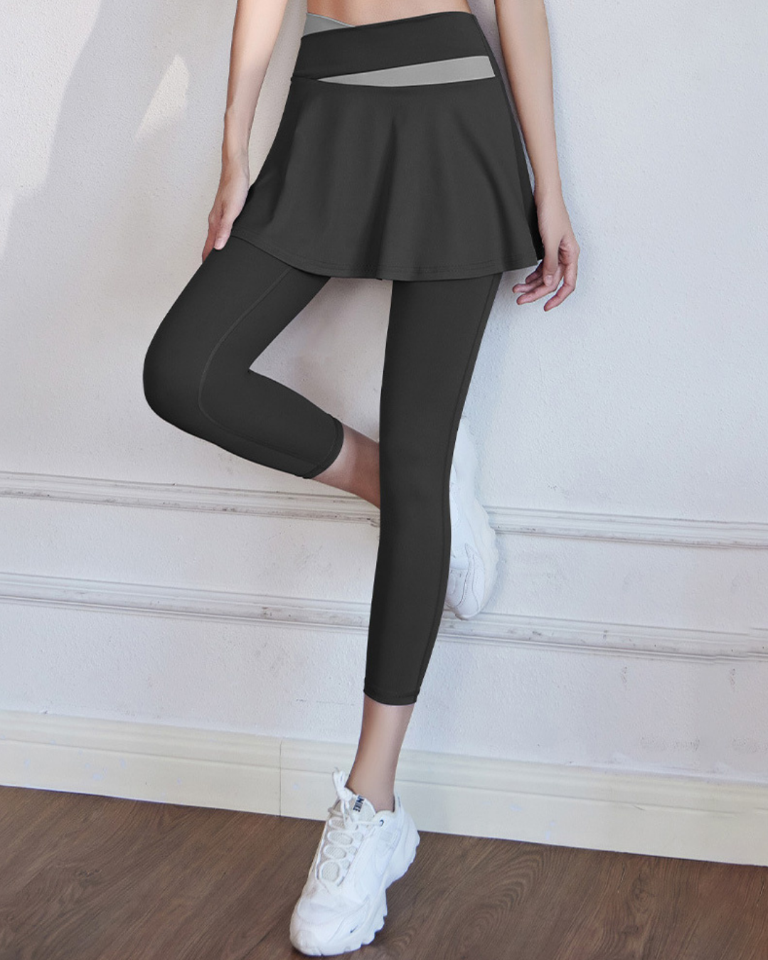 クロスウエストＡラインスカートレギンス 2837