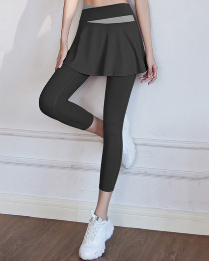 クロスウエストＡラインスカートレギンス 2837