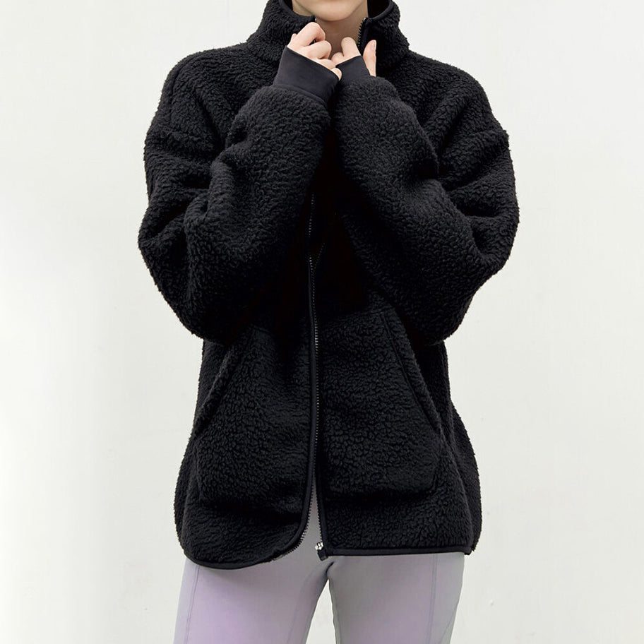 スタンドカラーボアフリースジャケット 3078 – ヨガウェア専門店