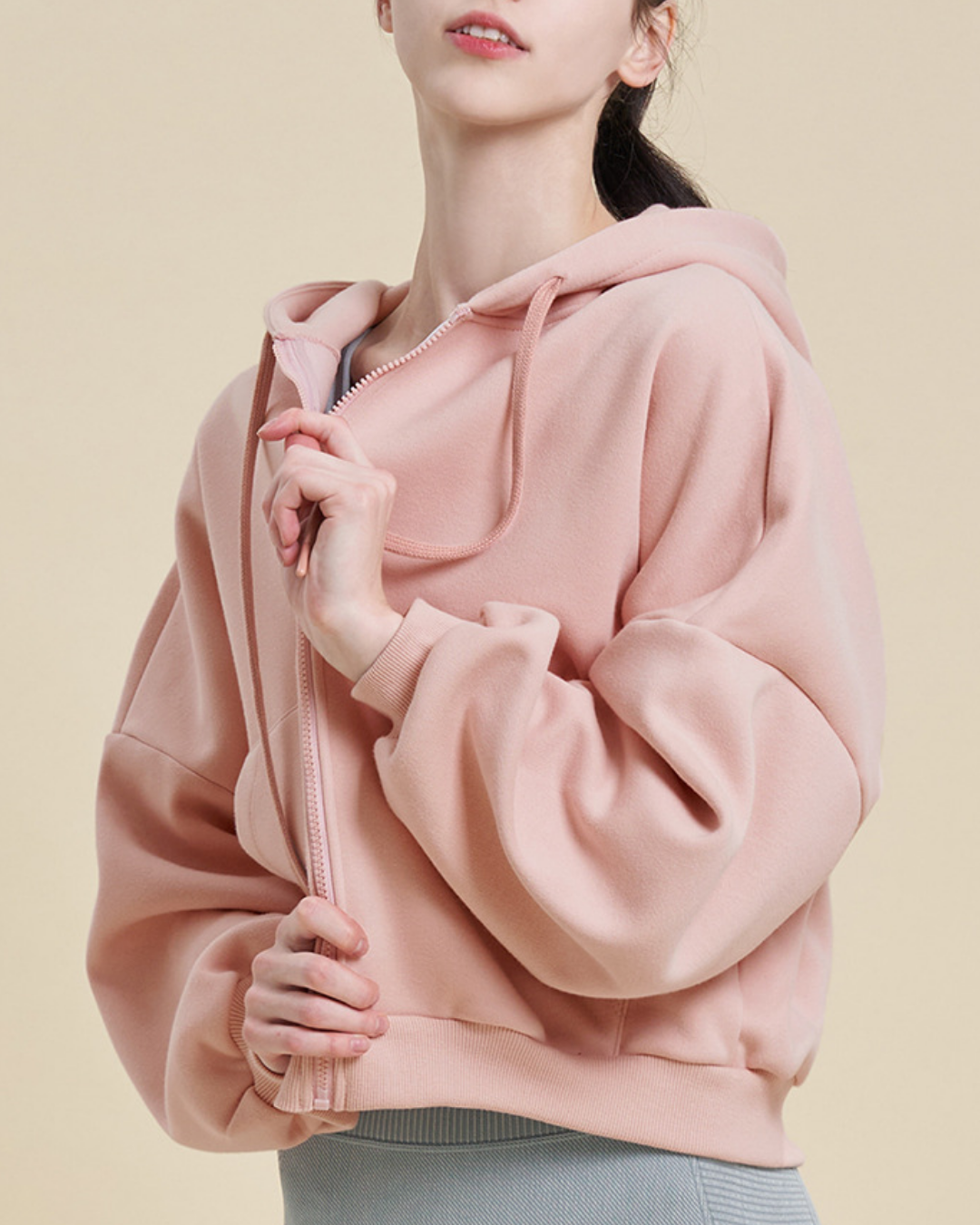 オーバーサイズウォームアップジップフーディー 3926