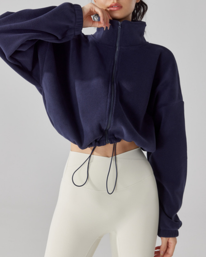 スタンドカラードロストウォームジップジャケット 3919