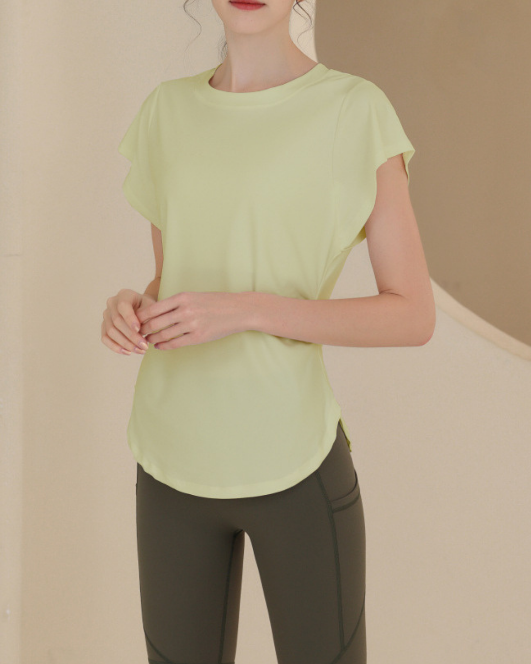 Waist squeeze French sleeve T 2517